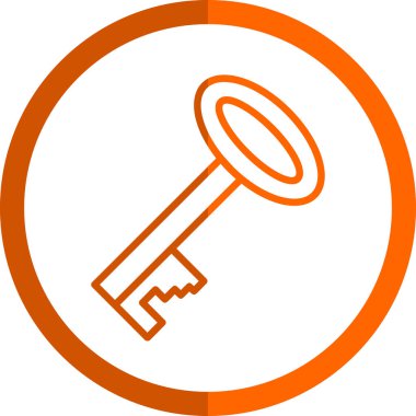 Anahtar. Web simgesi basit illüstrasyon