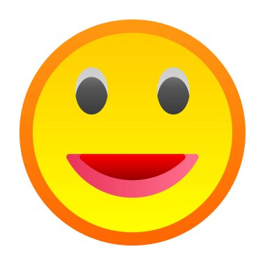 Moda tarzı ve vektör illüstrasyonunda emoji simgesi