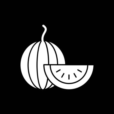 Karpuz simgesi basit illüstrasyon