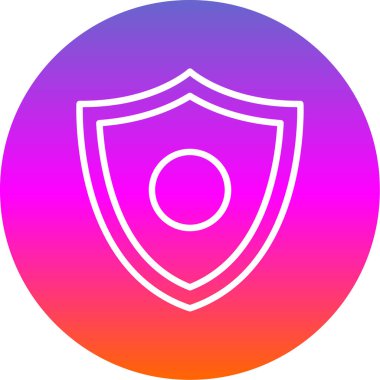 kalkan simgesi web basit illüstrasyon