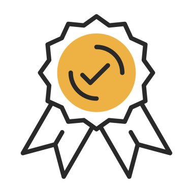 Rozet. Web simgesi basit illüstrasyon