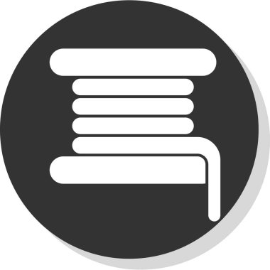 Siyah arkaplanın bir simgesinin vektör çizimi