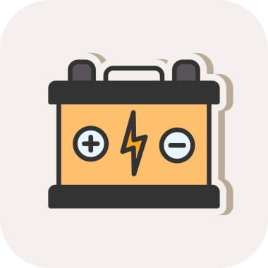 Pil. Web simgesi basit tasarım                       