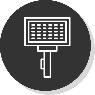 fırça ağ ikonu vektör illüstrasyonu