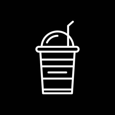 Dondurma vektör satırı simgesi.