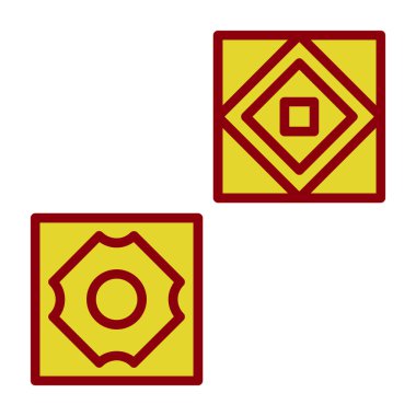 Kumarhane çipi vektör simgesi tasarımı