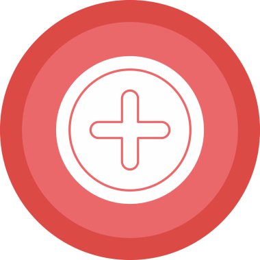 Artı işaret simgesi, vektör illüstrasyonu