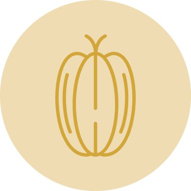 Balkabağım. Web simgesi basit illüstrasyon