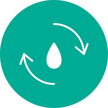 damla simgesi, vektör illüstrasyonu