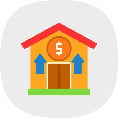 Ev modern simgesinin vektör illüstrasyonu