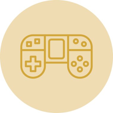 Gamepad Konsol vektör illüstrasyonu