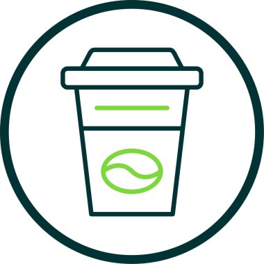 Kahve fincanı. Web simgesi basit illüstrasyon                