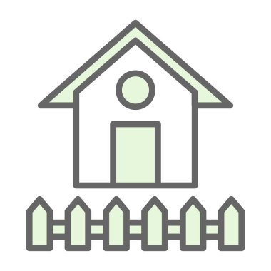 Ev simgesi vektör illüstrasyonu