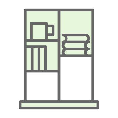 Kitap Davası ikon vektör illüstrasyonu