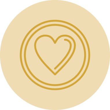 kalp ağı simgesi, vektör illüstrasyonu 