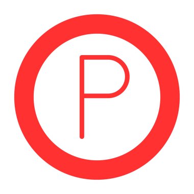 araba park simgesi vektör illüstrasyon                  