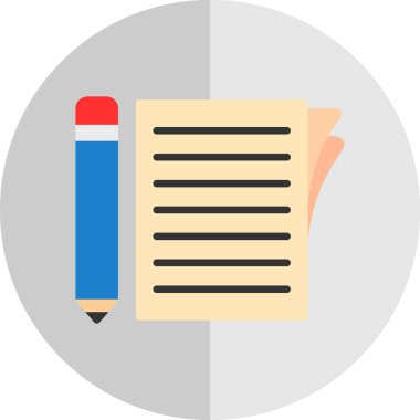 belge simgesi, vektör illüstrasyonu basit tasarım