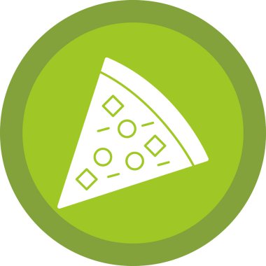 Pizza yaratıcı ikon vektör illüstrasyonu                