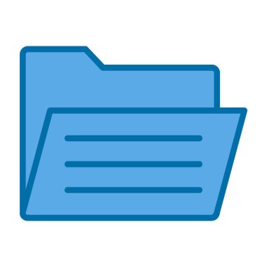 Dosya. Web simgesi basit illüstrasyon 