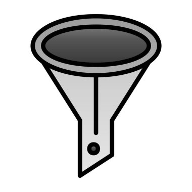 modada izole edilmiş arkaplanda huni simgesi 