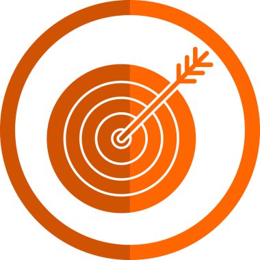 hedef ok simgesi, vektör çizim ile 