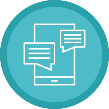 Konuşma balonu. Web simgesi