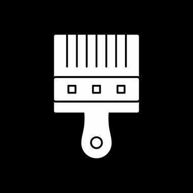 Boya fırçası simgesinin vektör illüstrasyonu