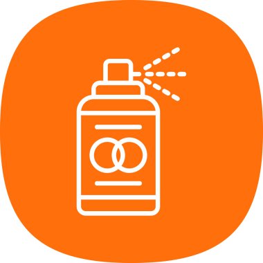 Sprey boya kutusu simgesi basit illüstrasyon