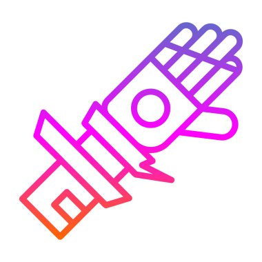 vektör gradyan renk el simgesi