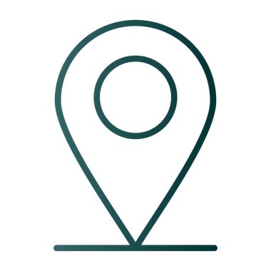 konum pin simgesi vektör illüstrasyonu 