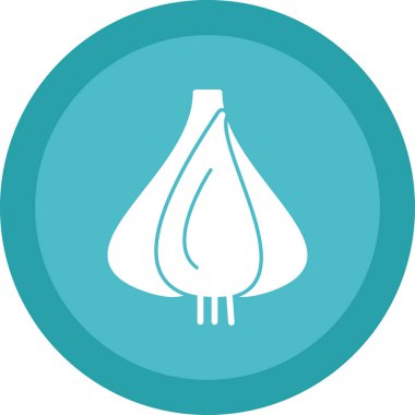  Sarımsak vektör simgesi, illüstrasyon 