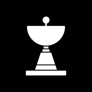 uydu anten simgesi, vektör illüstrasyonu basit tasarım