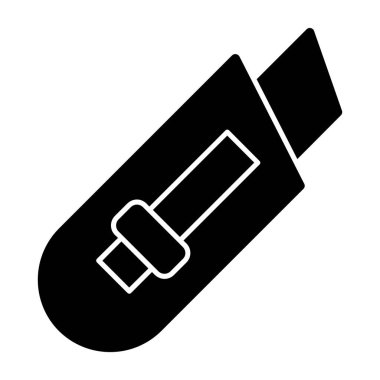 Kağıt Kesicisi ikon vektör illüstrasyonu