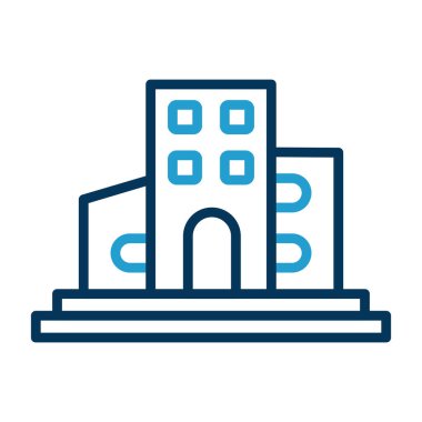 modern yapı web simgesi, vektör illüstrasyonu