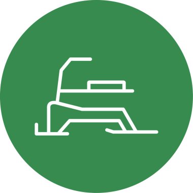 Yeşil bir simgenin vektör illüstrasyonu