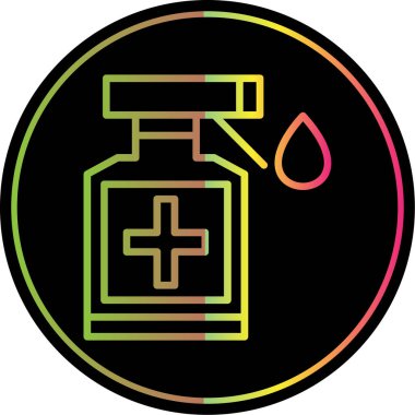 ilaç şişesi simgesi, vektör illüstrasyonu