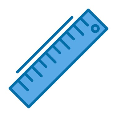 ruler icon, vector illustration simple design