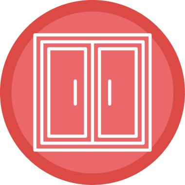 kapı simgesi vektör illüstrasyonu