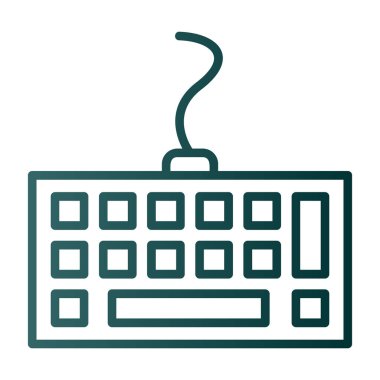 Bilgisayar klavyesi. Web basit tasarımı