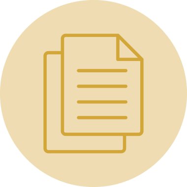 Belge. Web simgesi basit illüstrasyon 