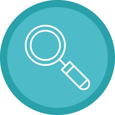 Büyütme cam simgesi vektör illüstrasyonu 