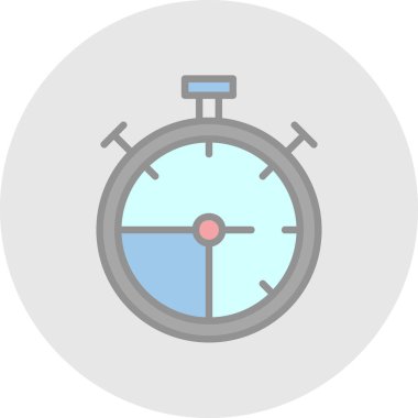 Kronometre simgesi web basit illüstrasyon