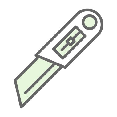 Cutter ağ simgesi vektör illüstrasyonu