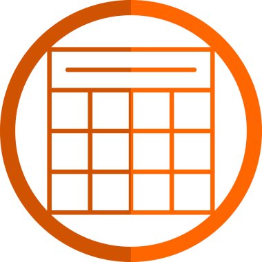 Takvim simgesi vektör illüstrasyonu