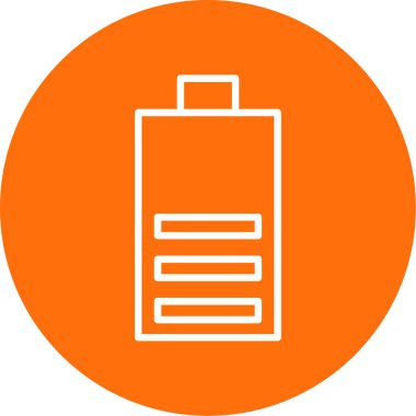 Pil simgesinin vektör illüstrasyonu