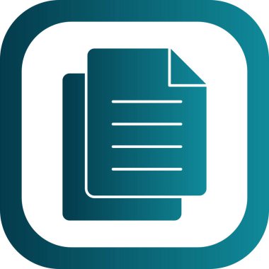 Belge. Web simgesi basit illüstrasyon 