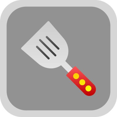 Spatula izole edilmiş ikon vektör çizimi tasarımı       