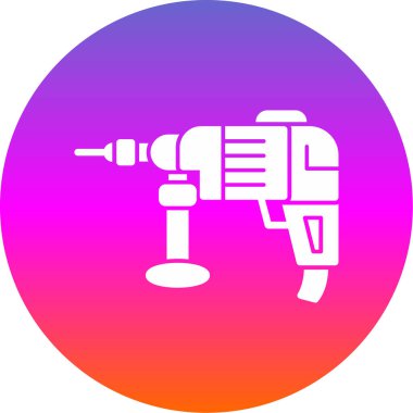 Sondaj makinesi ikon vektör çizimi