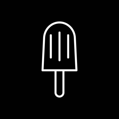 dondurma ikonu vektör illüstrasyonu