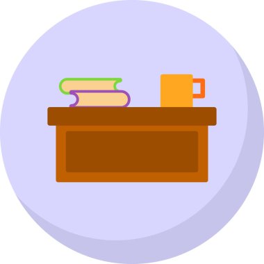 ofis tablosu vektör illüstrasyonu